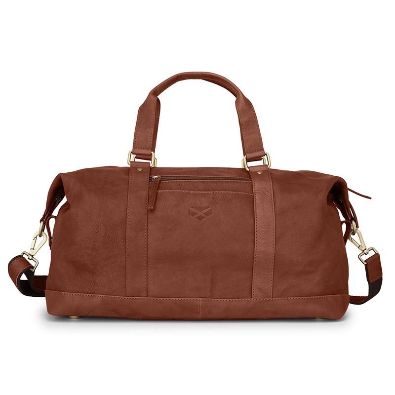 Monarch Leather Carryon Holdall In Whiskey