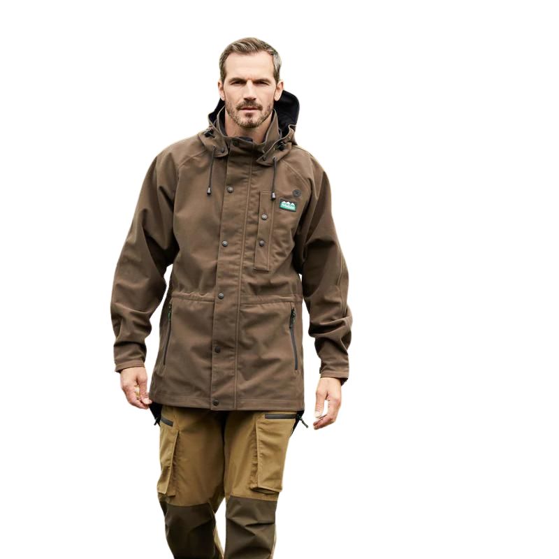 Ridgeline Monsoon Classic Jacket In Bark - Lifestyle