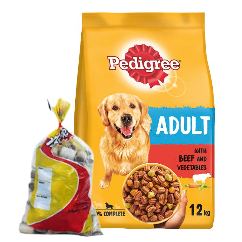 Pedigree Adult Dog Food with Beef & Markies