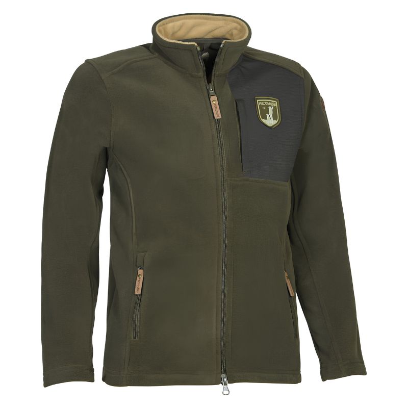 Percussion Kids Norway Fleece Jacket In Khaki