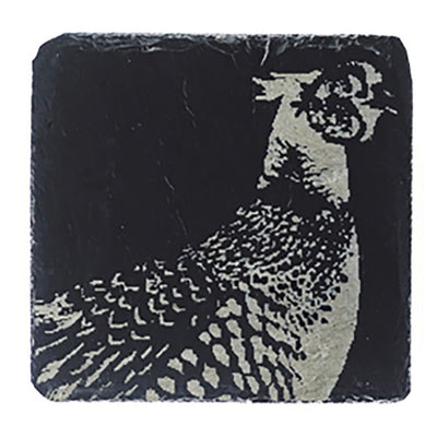 Pheasant Single Slate Coaster by The Just Slate Company