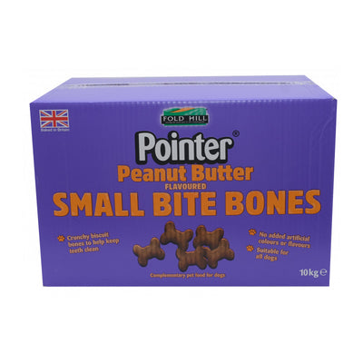 Pointer Peanut Butter Small Bite Dog Treats 10kg