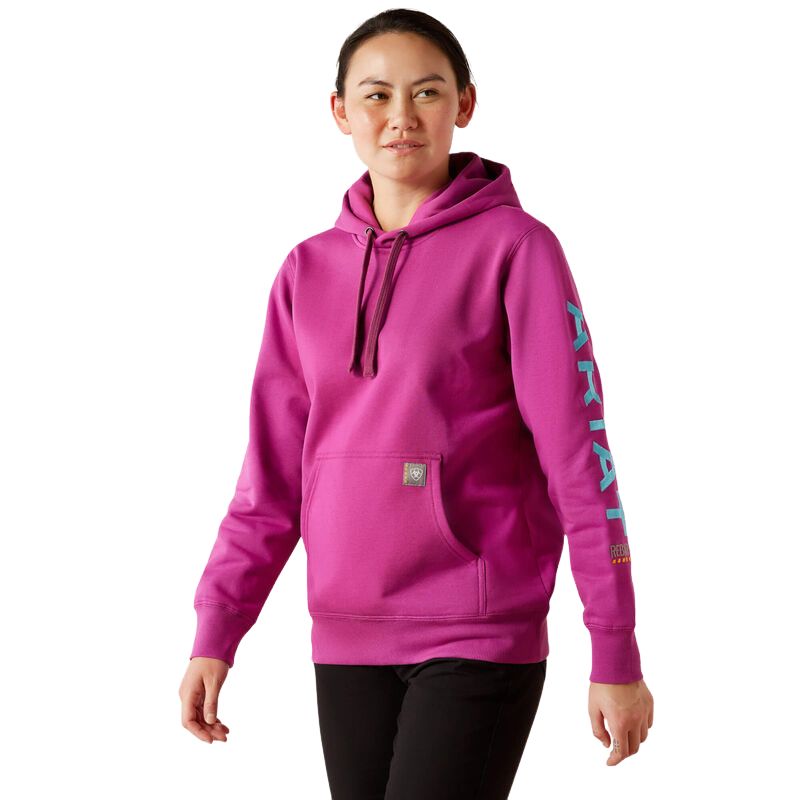 Ariat Rebar Graphic Hoodie Maglia di Tuta, Corda in Lega, 1X Donna Ariat Rebar Graphic Hoodie Maglia di Tuta, Corda in Lega, 1X Donna