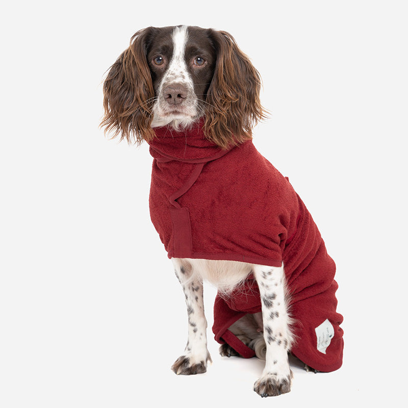 Ruff & Tumble Classic Dog Drying Coat Rosehip