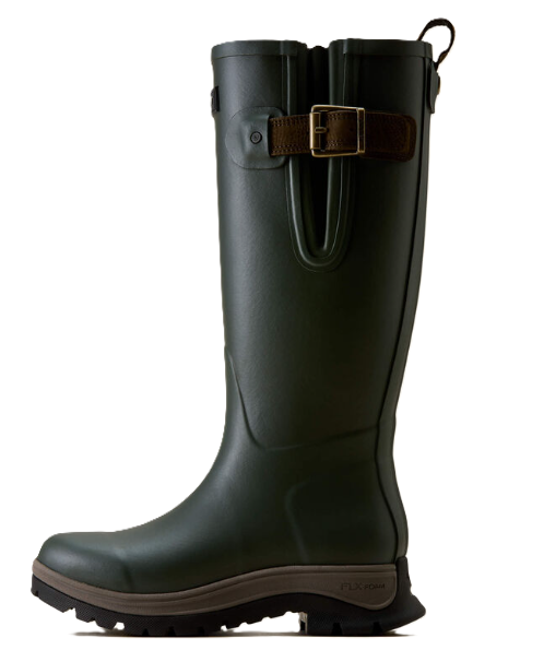 Ariat Women's Woodstock Rubber Wellington Boot In Olive Night