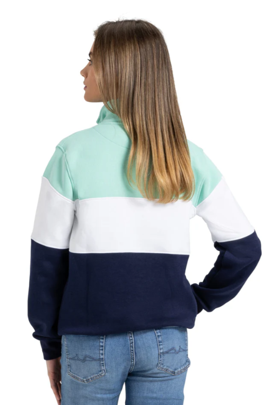 Cotswold Fox Cirencester Quarter Zip – Mint | Unisex Country Sweatshirt