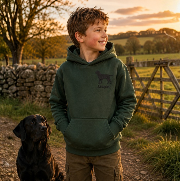 The CG Personalised Kids Game Farm Hoodies Range