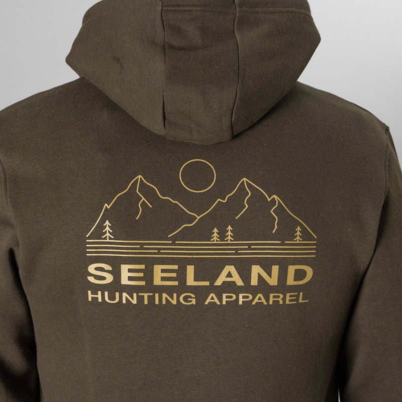 Seeland Kelvin Hoodie in Grizzly Brown Close