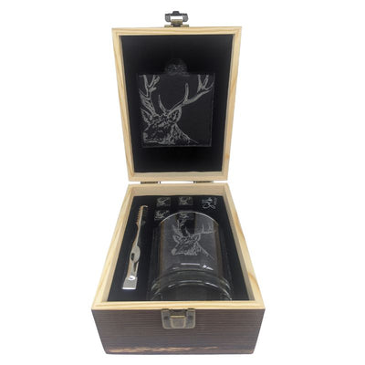 Selbrae House Boxed Stag Drinks Set