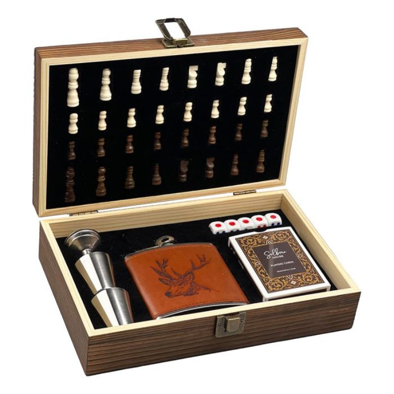 Stag Games and Flask Set