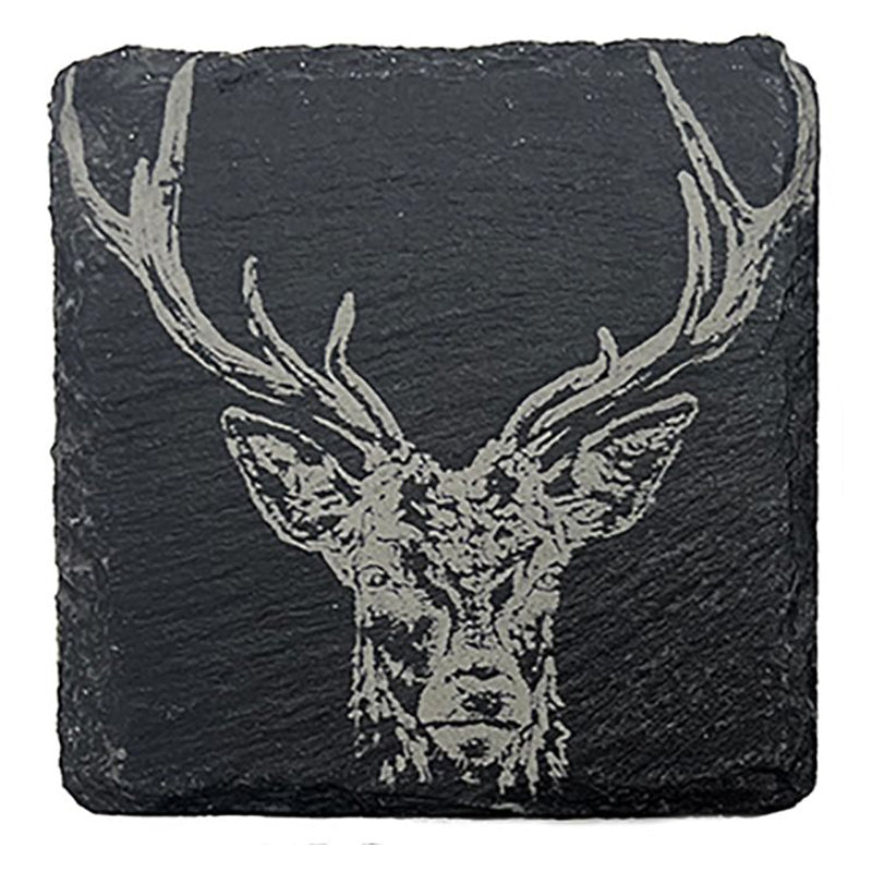 Stag Prince Slate Coaster by The Just Slate Company