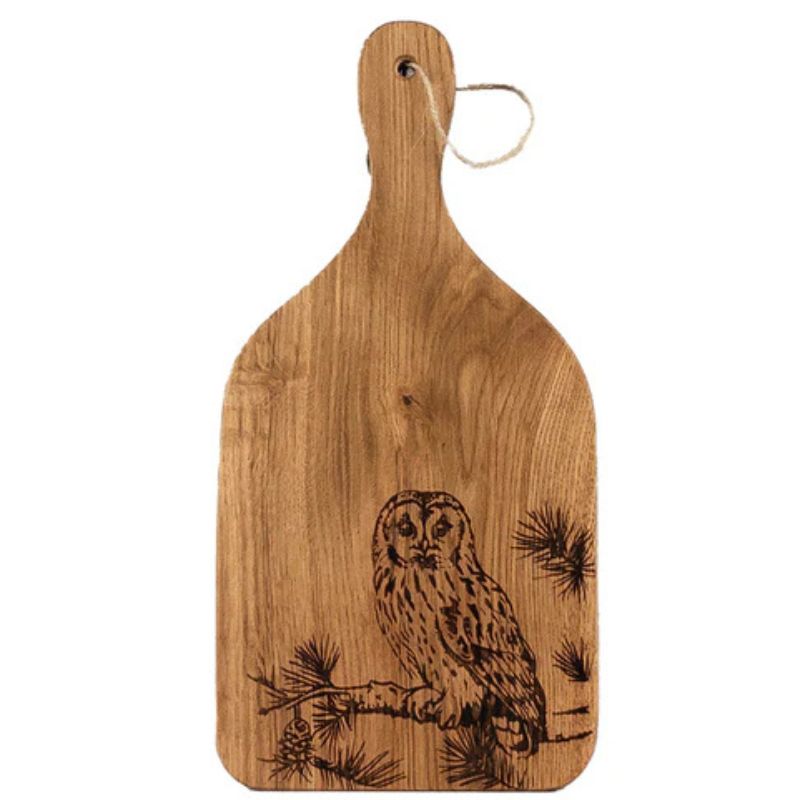  Selbrae House Tawny Owl Small Oak Hanging Paddle
