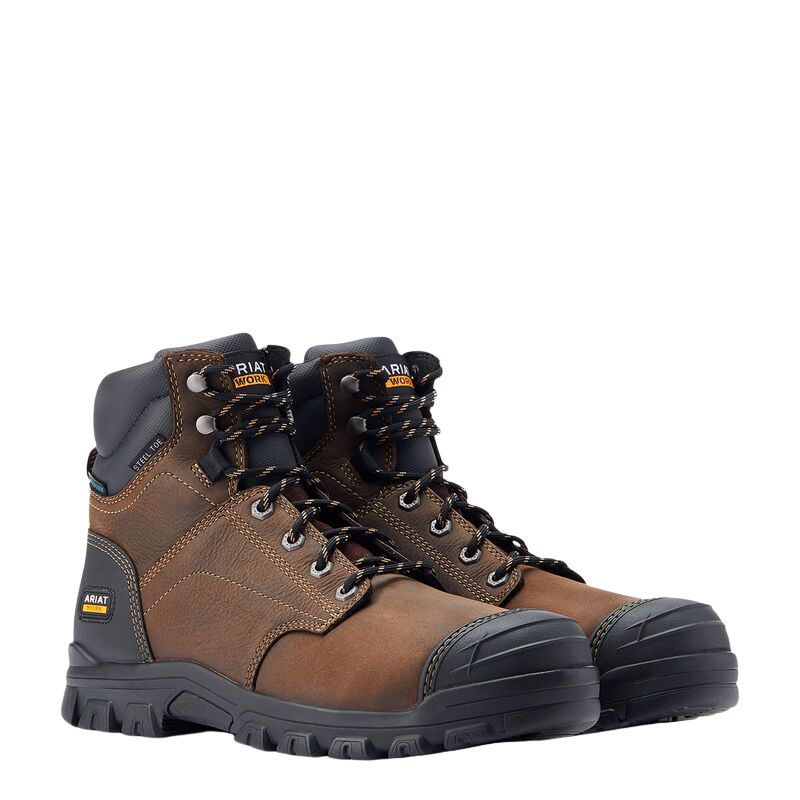 Ariat Treadfast 6" Waterproof Steel Toe Work Boot - Side
