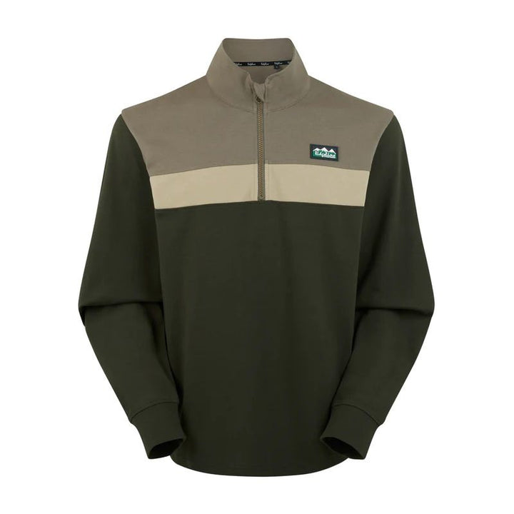 Ridgeline Unisex Back Slider Rugby Top Olive Multi