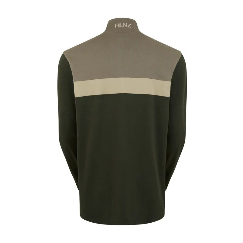 Ridgeline Unisex Back Slider Rugby Top Olive Multi - back
