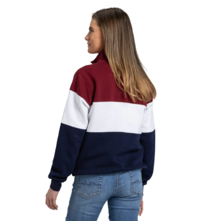 Cotswold Fox Cirencester Quarter Zip – Burgundy | Unisex Country Sweatshirt