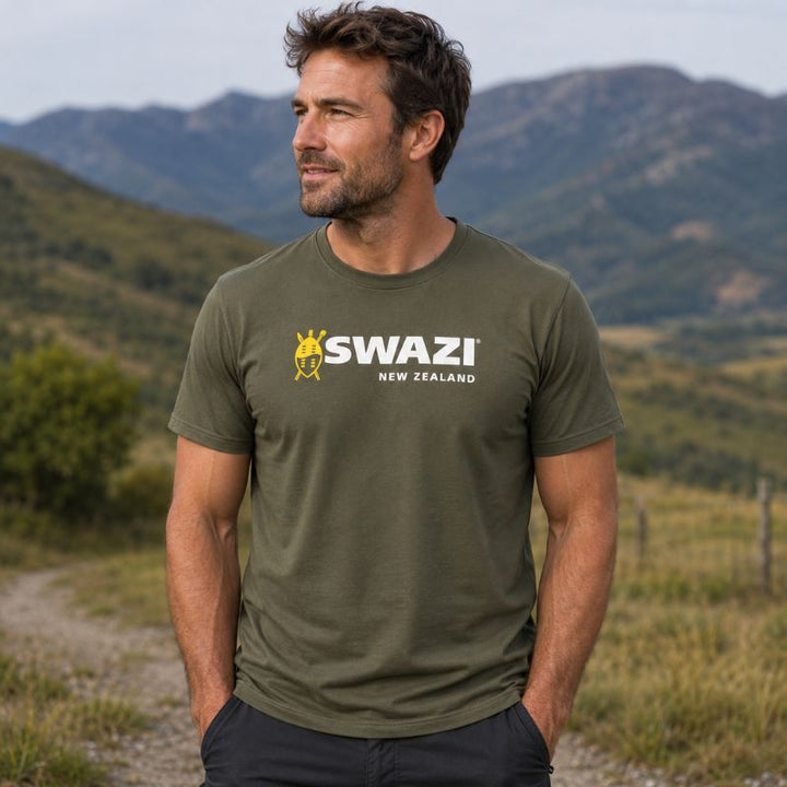 Swazi Men's Graphic T-Shirt – Lightweight Cotton Blend Casual Tee