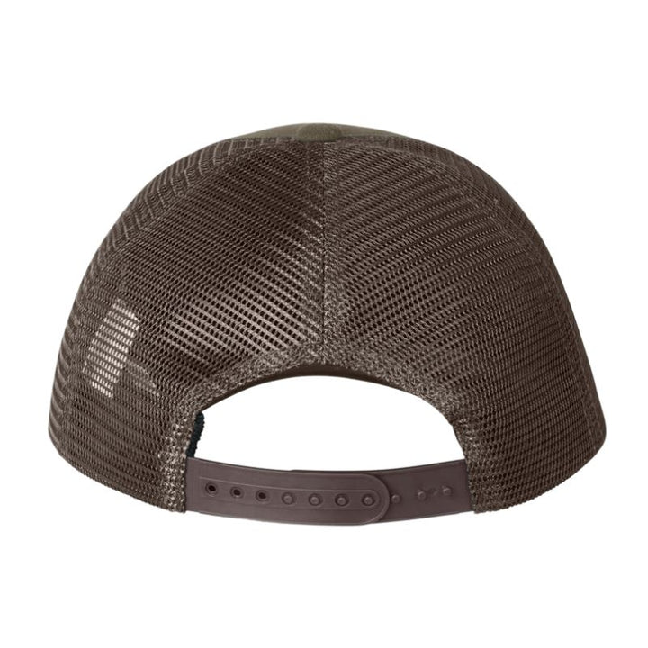 Ridgeline Monsoon Trucker Cap In Teak Rear