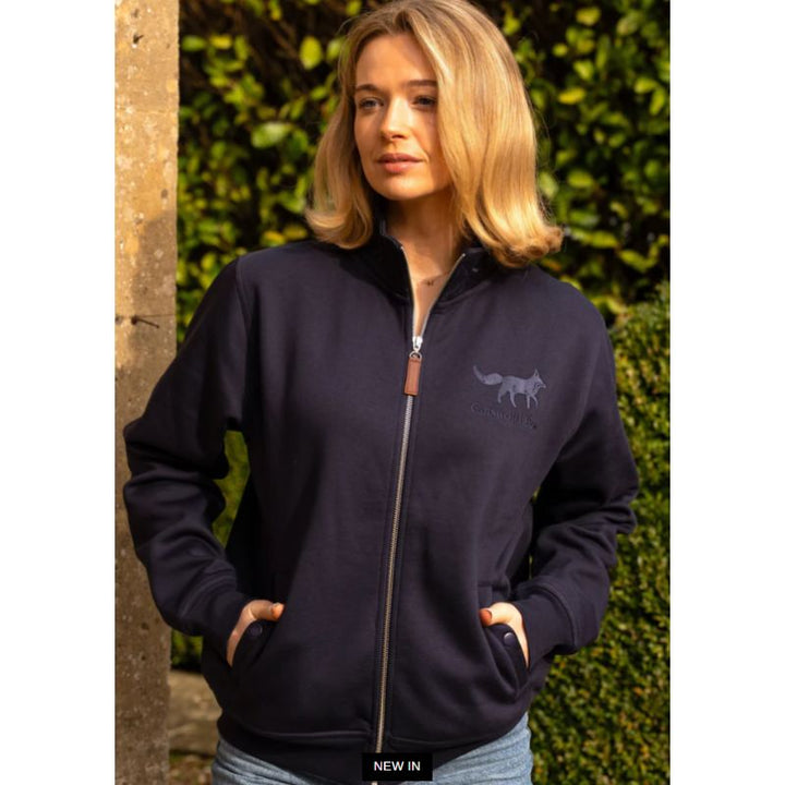 Cotswold Fox Tetbury Full Zip Jacket – Navy | Unisex Country Sweatshirt Jacket