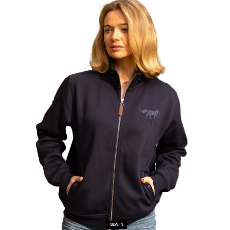 Cotswold Fox Tetbury Full Zip Jacket – Navy | Unisex Country Sweatshirt Jacket
