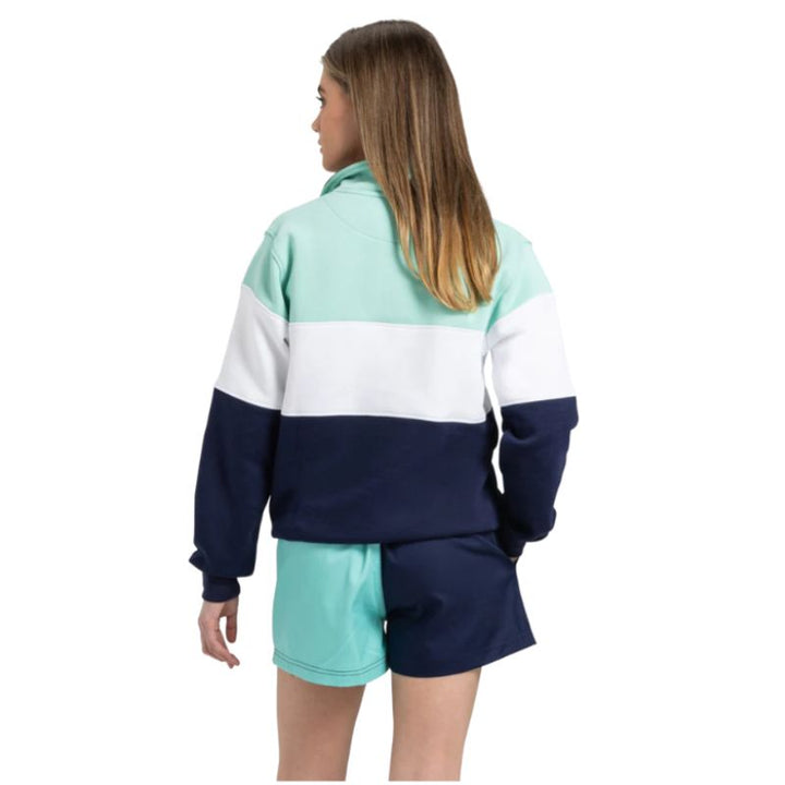 Cotswold Fox Unisex Harlequin Shorts – Mint & Navy | Rugby Style Cotton Shorts
