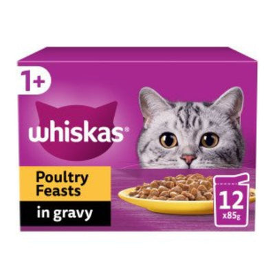 Whiskas 1+ Poultry Feasts in Gravy