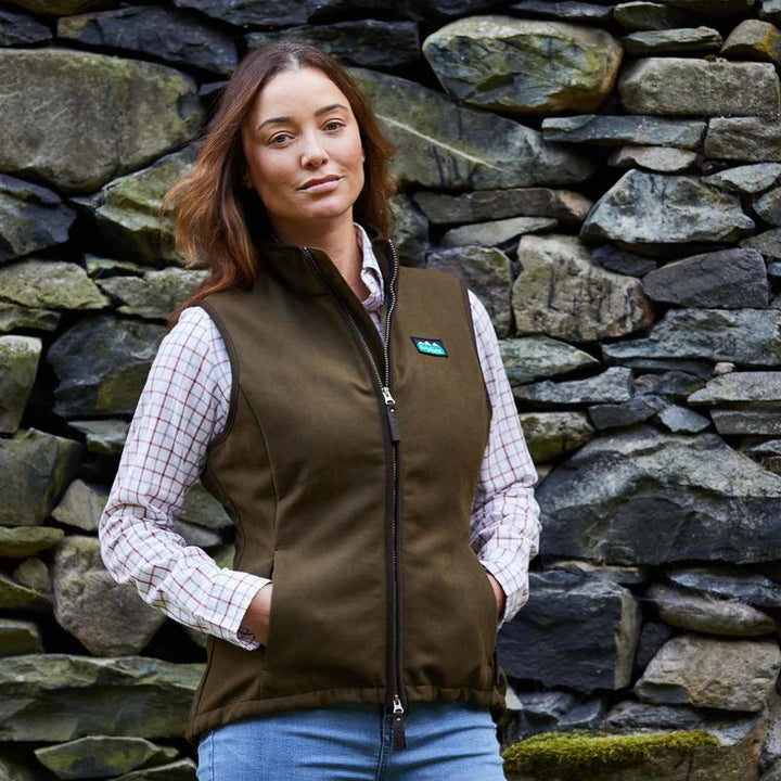 Ridgeline Women's Monarch Gilet In Moody Teak - Lifestyle