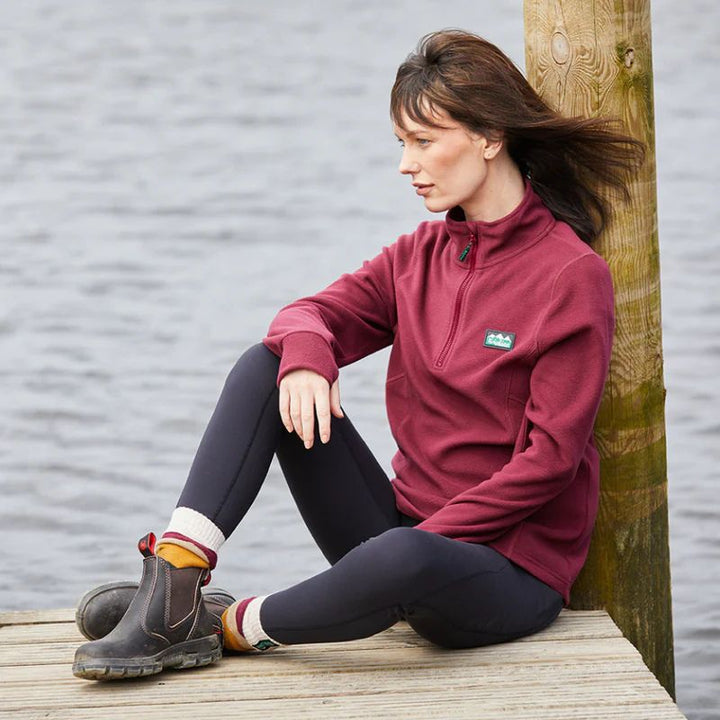 Ridgeline Womens Narvik Fleece In Winterberry - Lifestyle