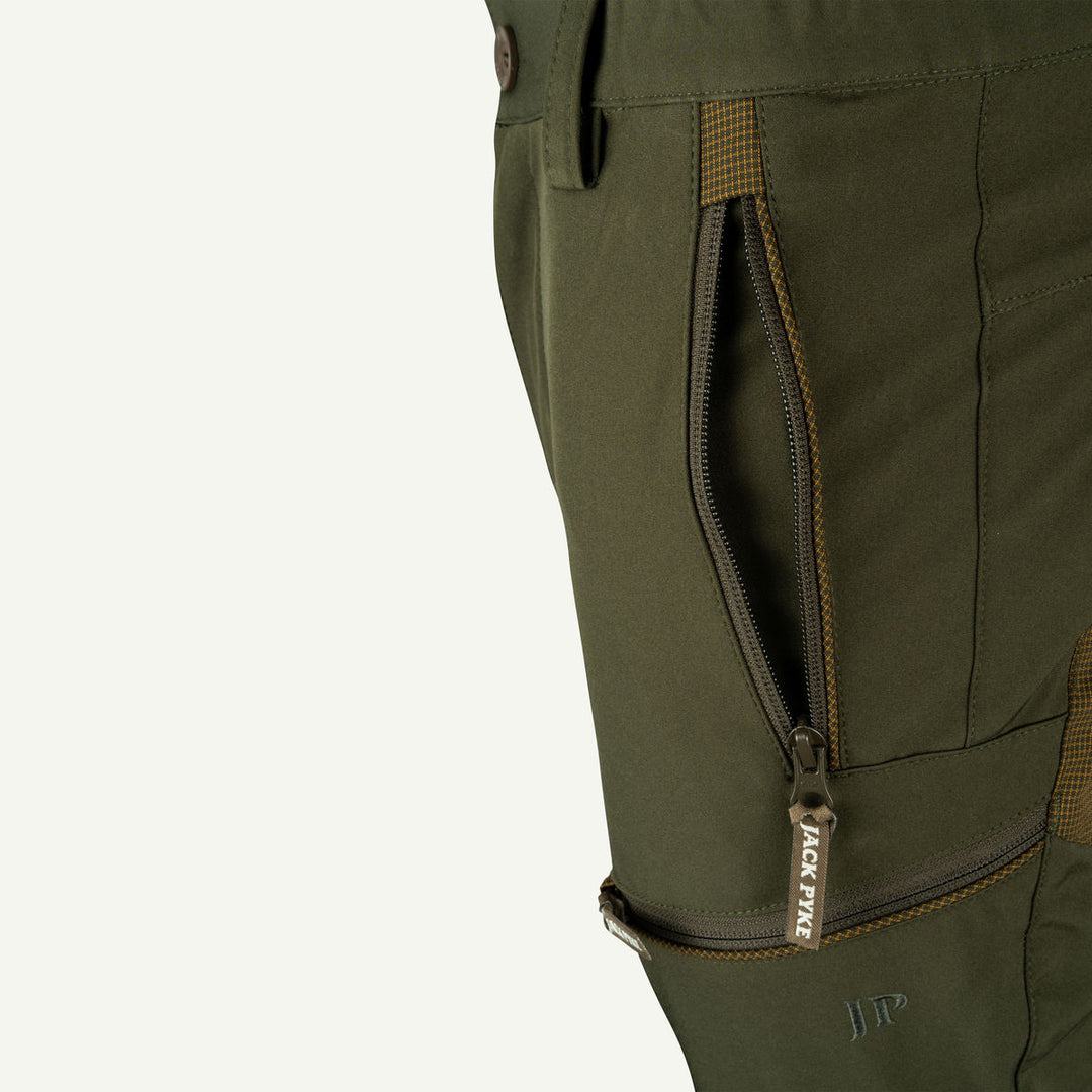 Jack Pyke Ladies Technical Waterproof Trousers In Green