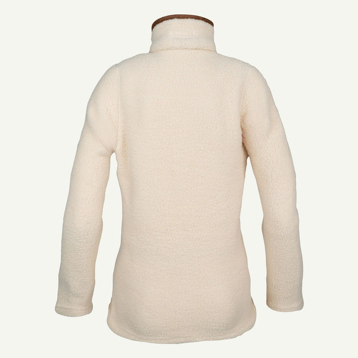 Jack Pyke Ladies Half Zip Sherpa Fleece Pullover In Sail