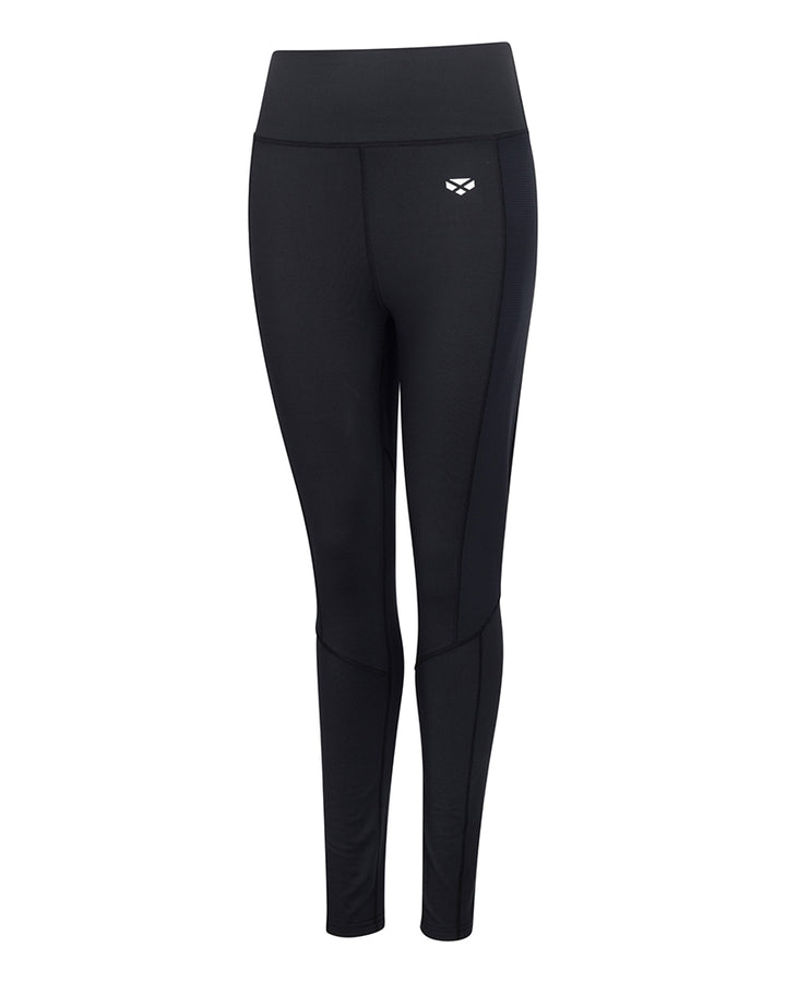 Hoggs Of Fife Skye Ladies Active Thermal Leggings In Soft Black