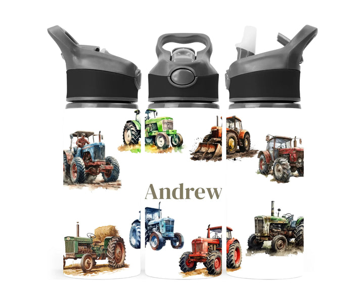Personalised Tractor Water Bottle