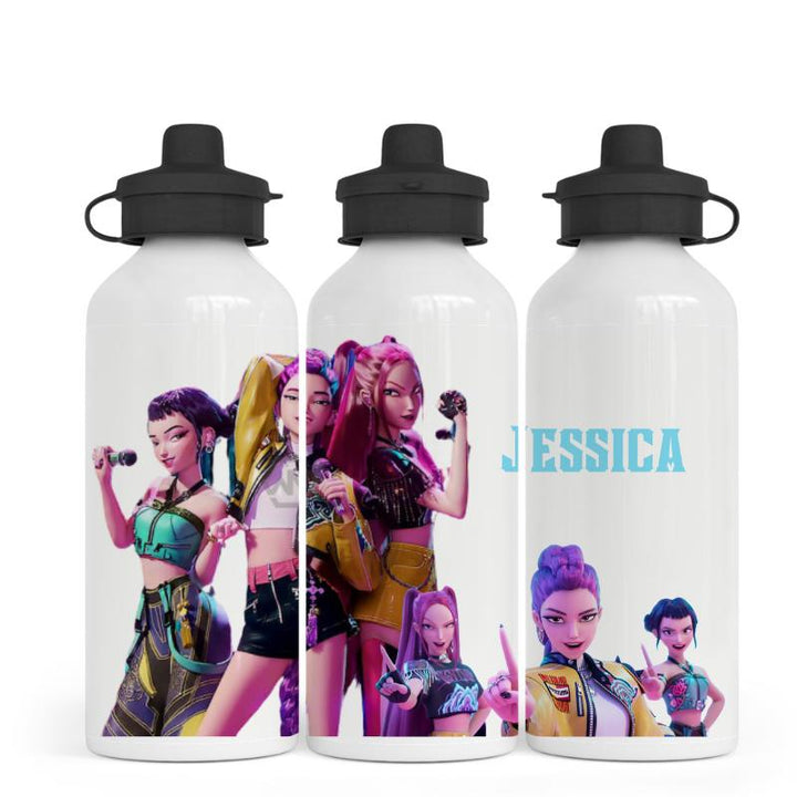 Personalised Kpop Water Bottle 500ml, Custom Name Aesthetic Bottle, Korean Pop Fan Gift