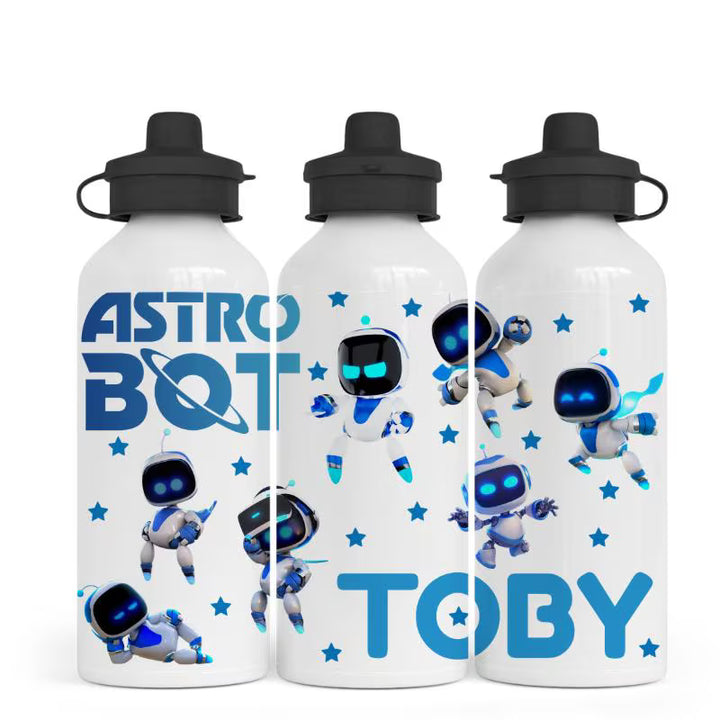Astrobot Water Bottle | Cute Space Robot Bottle | Sci-Fi Drinkware | Reusable Kids Bottle | Cosmic Gift for Space Lovers