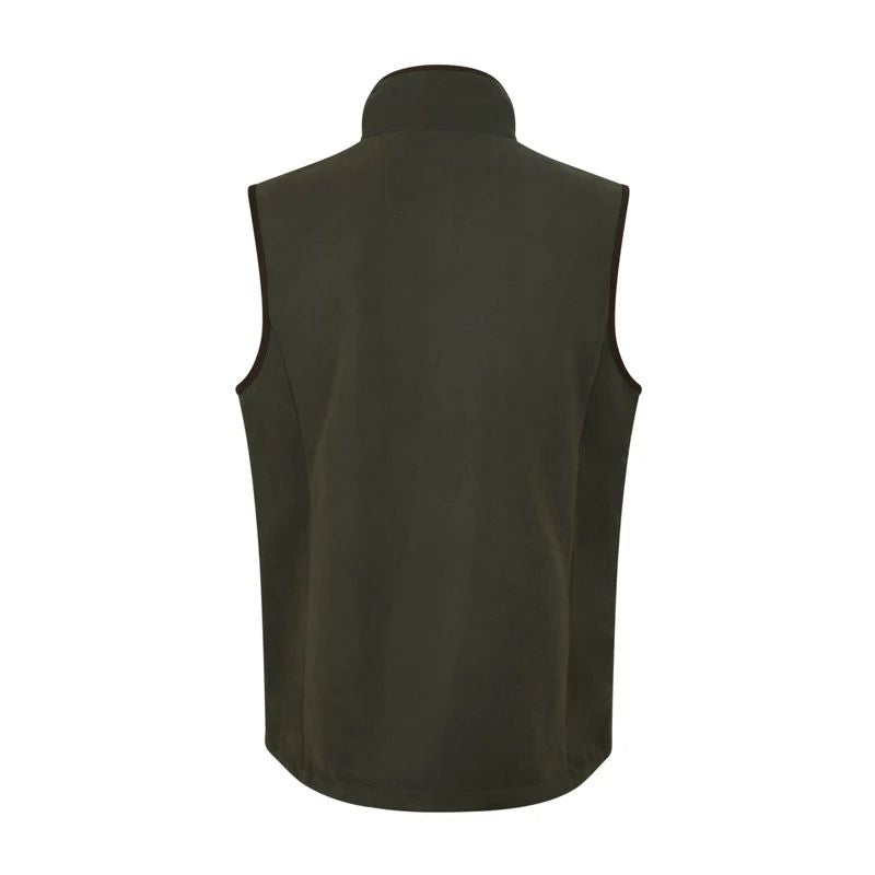 Ridgeline Men's Monarch Gilet In Deep Forest - Back