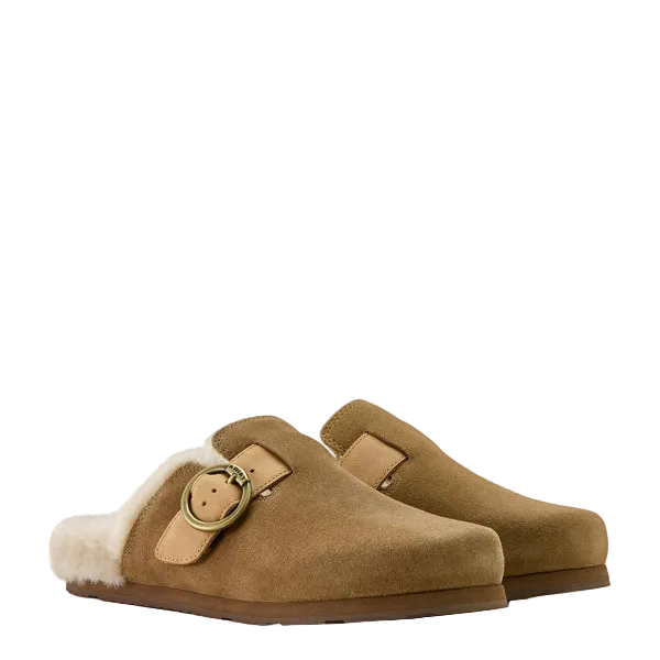 Ariat Ladies Country Mule Sherpa In Brown Suede