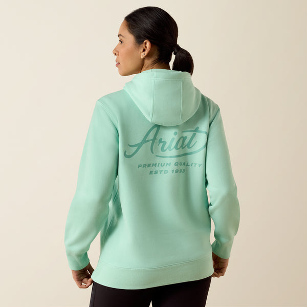 Ariat Women's Rebar Lightweight Graphic Hoodie In Lichen