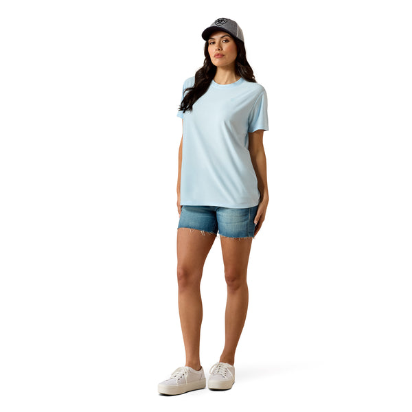 Ariat Women's Laguna Logo T-Shirt In Nantucket Breeze