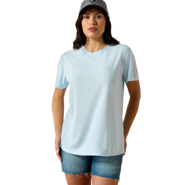 Ariat Women's Laguna Logo T-Shirt In Nantucket Breeze
