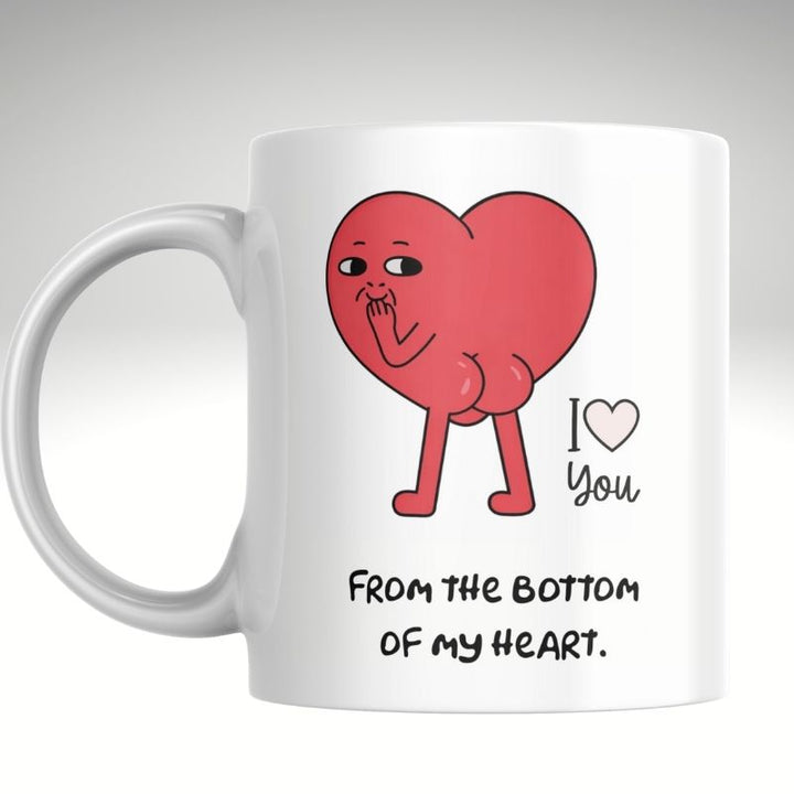 From the bottom of my heart valentines mug