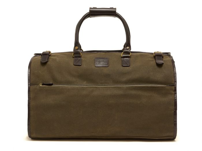 Waxed Canvas Duffel Bag & Suit Carrier