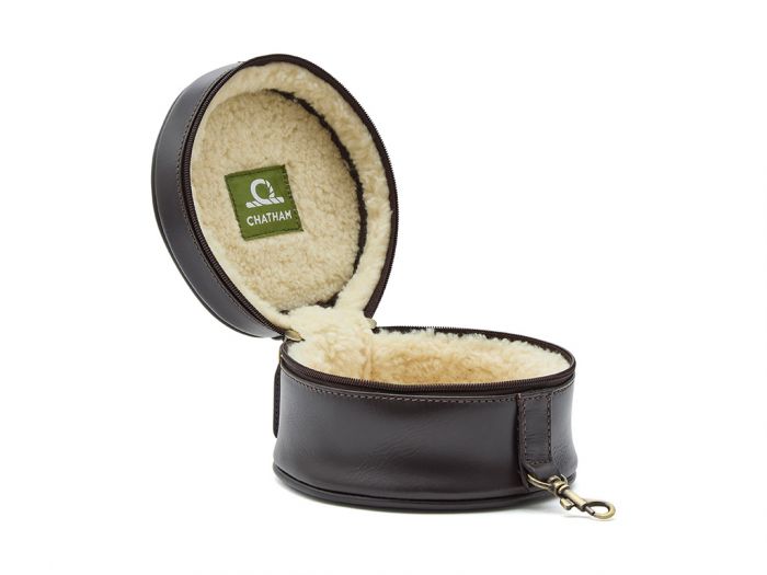 Premium Pull Up Leather Hearing Protection Case