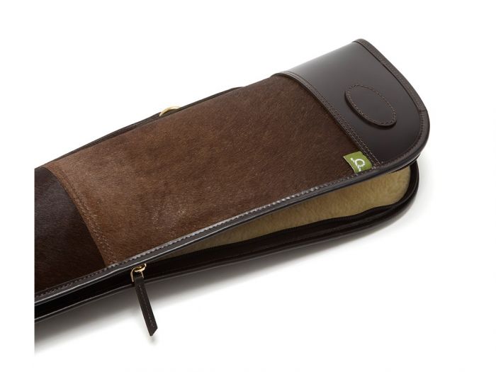 Chatham Cowhide & Leather Full Zip Gun Slip In Brown (Hair)