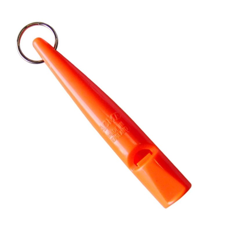 210.5 High Pitch Plastic Dog Whistle in Orange - Cheshire Game Acme