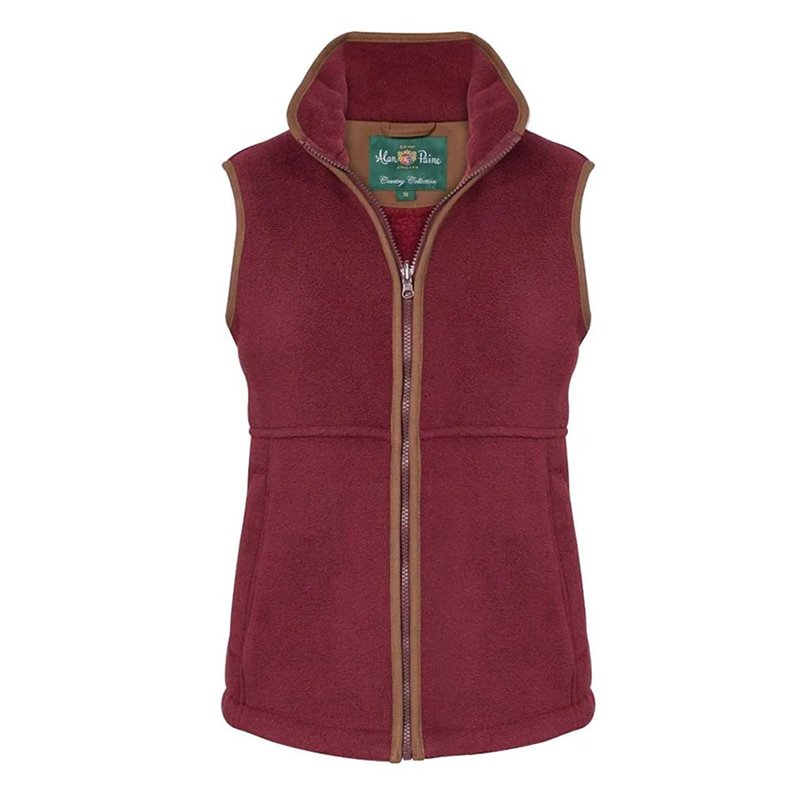 Aylsham Women's Fleece Gilet In Bloodstone - Cheshire Game Alan Paine