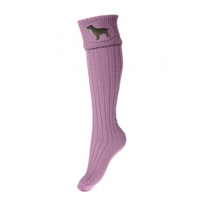 Buckminster Ladies Shooting Socks in Lilac - Cheshire Game House Of Cheviot