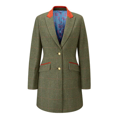 Combrook Ladies Mid-Thigh Coat In Heath - Cheshire Game Alan Paine
