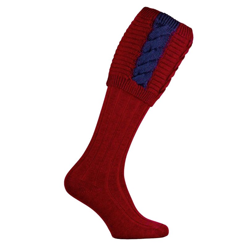 Governor Shooting Socks in Burgundy - Cheshire Game Pennine Socks