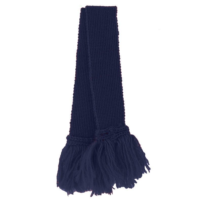 Hand Knitted Garters - Navy - Cheshire Game Gahkn