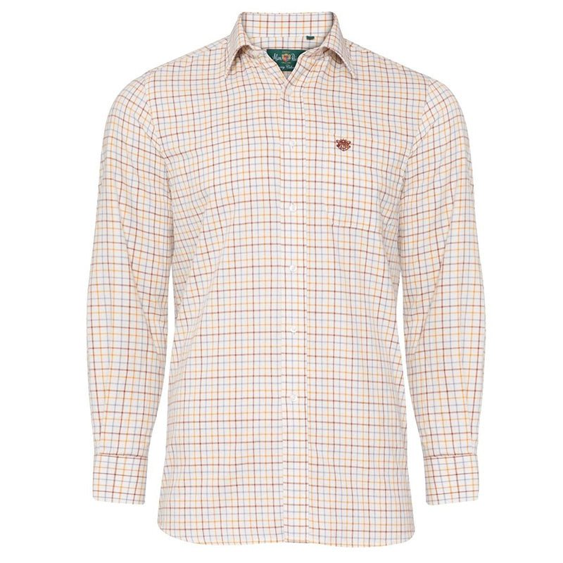 Alan Paine Junior Brown Check Shirt